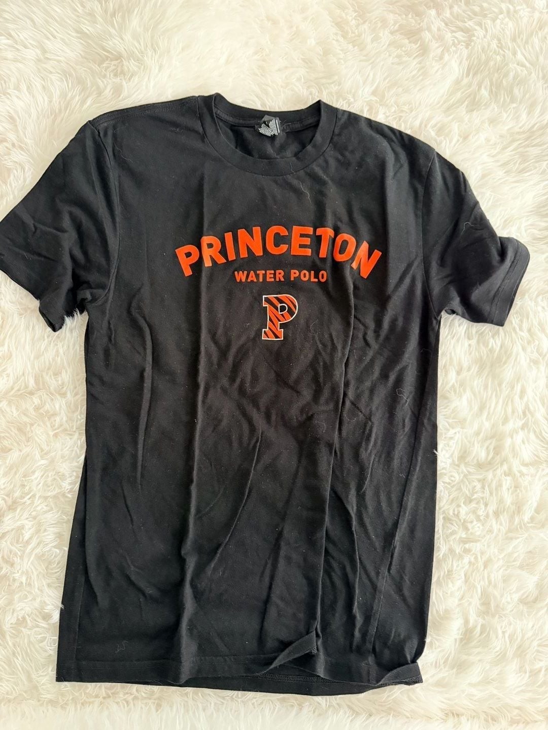 District Princeton Water Polo Graphic T-Shirt Black Size Small