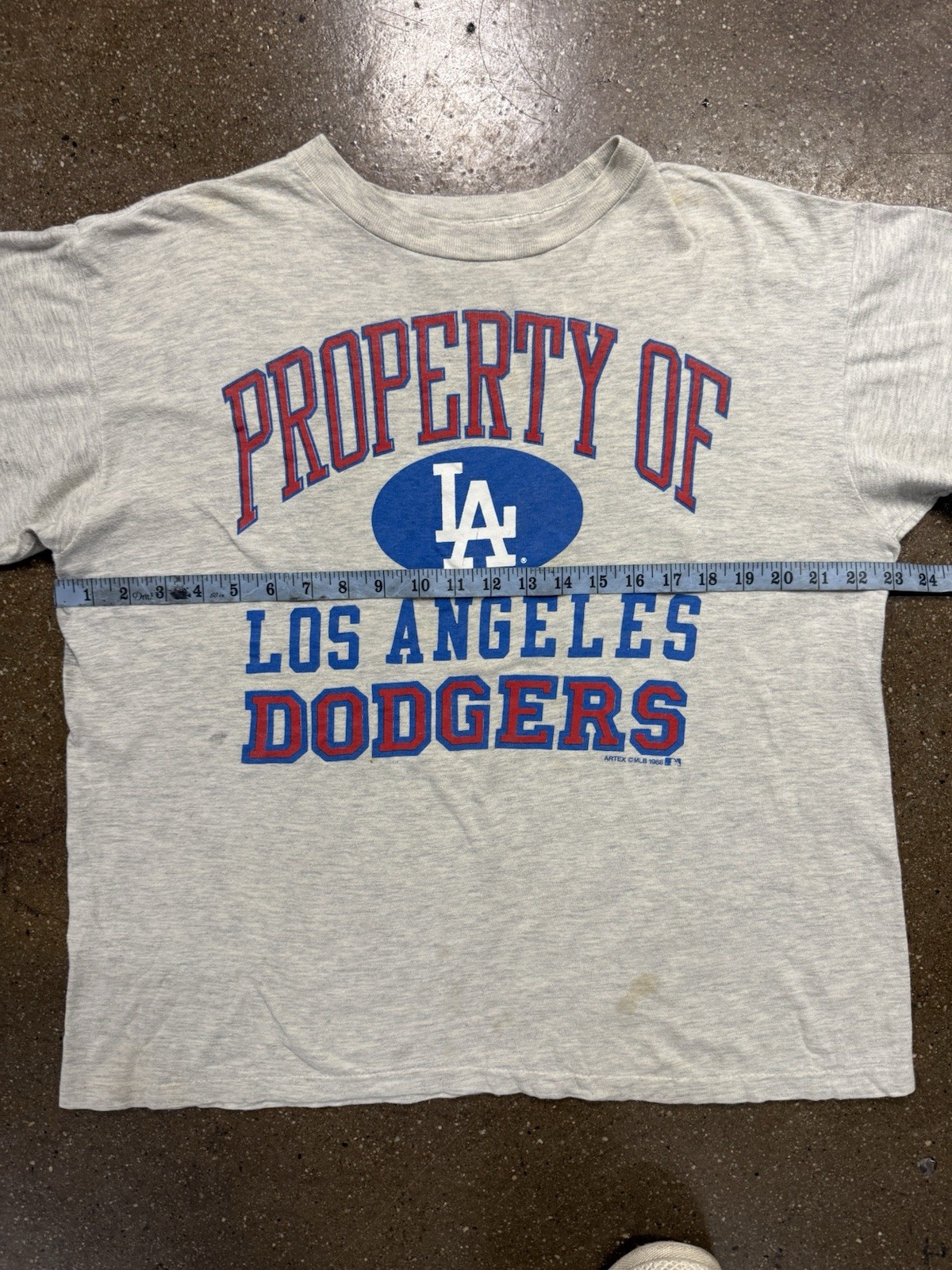 Vintage 80s Dodgers T Shirt Men’s Large Artex Tag Made In USA MLB Los Angeles gallery