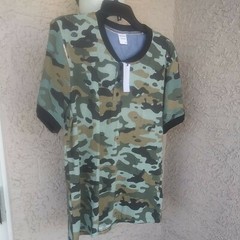 AUTHENTIC “REVERSE THREADS” CHAMP MEN’S CAMO SHORT SLEEVE KNIT SHIRT SIZE M