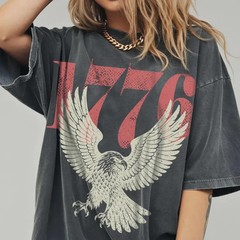 Retro 1776 Bald Eagle 250th Anniversary 4th of July T-shirt