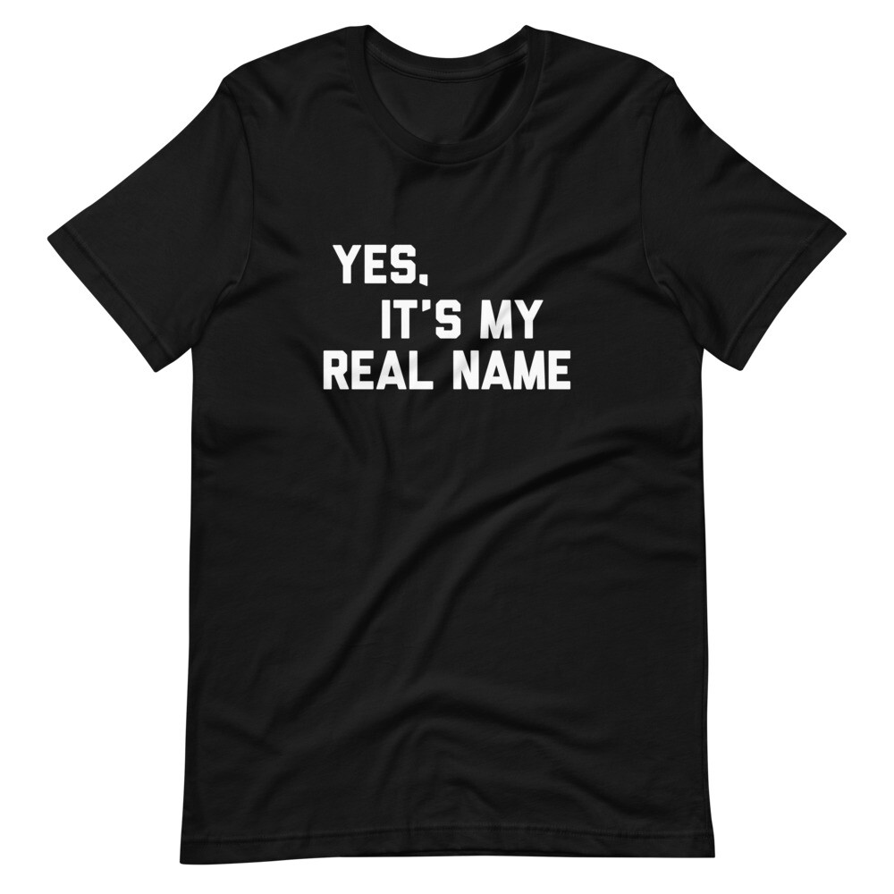 Yes, It's My Real Name T-Shirt, Chevy Chase, SNL, Christmas Vacation, 70s gallery