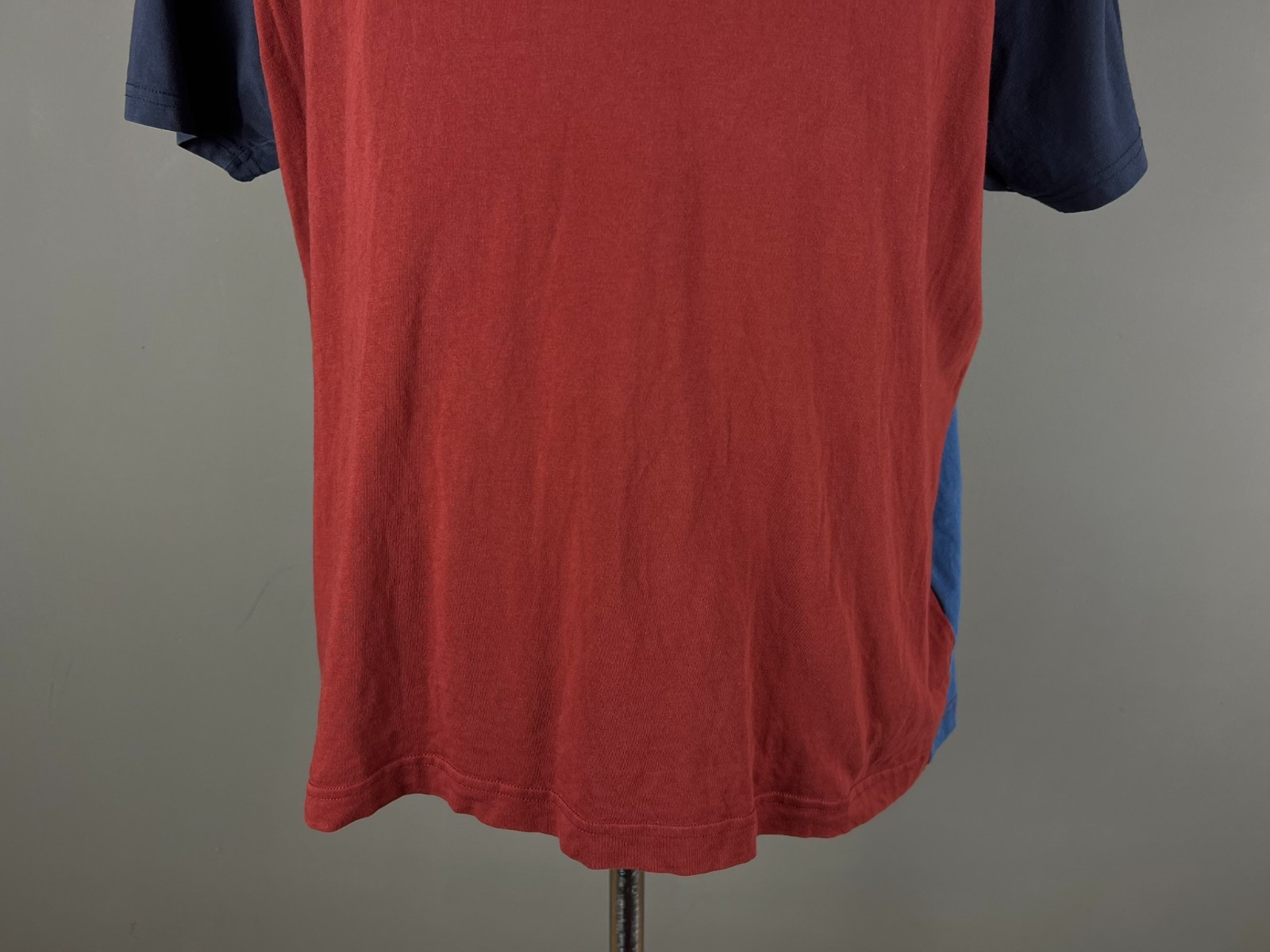 Hackett London T Shirt Men 3XL Heritage Multi Tee Colorblock Crest Red Blue gallery