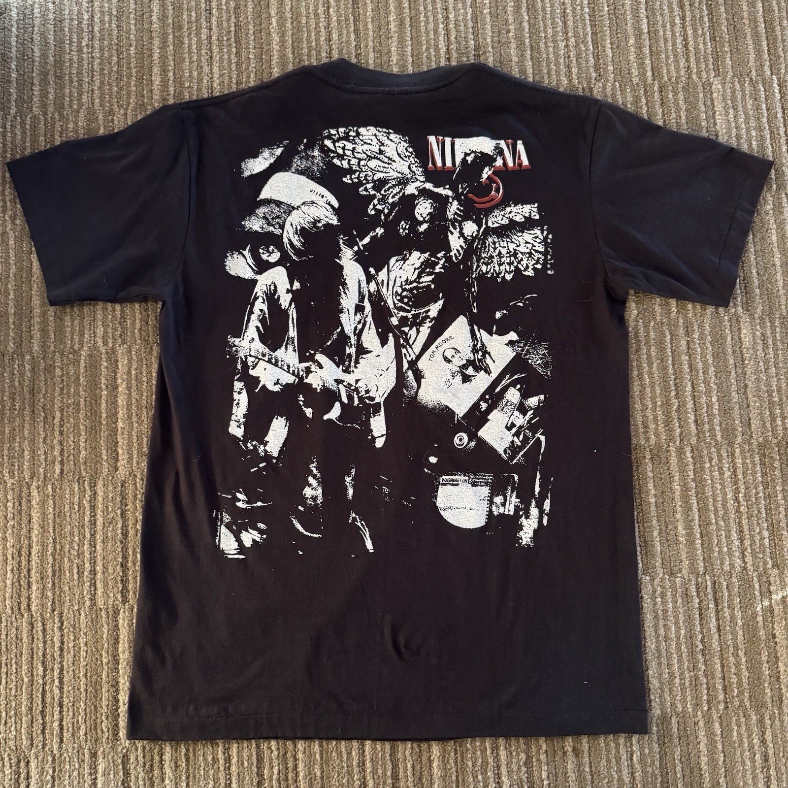 *make offers* RARE Vintage 1994 Kurt Cobain/ Nirvava Giant by Tee Jays Size XL gallery