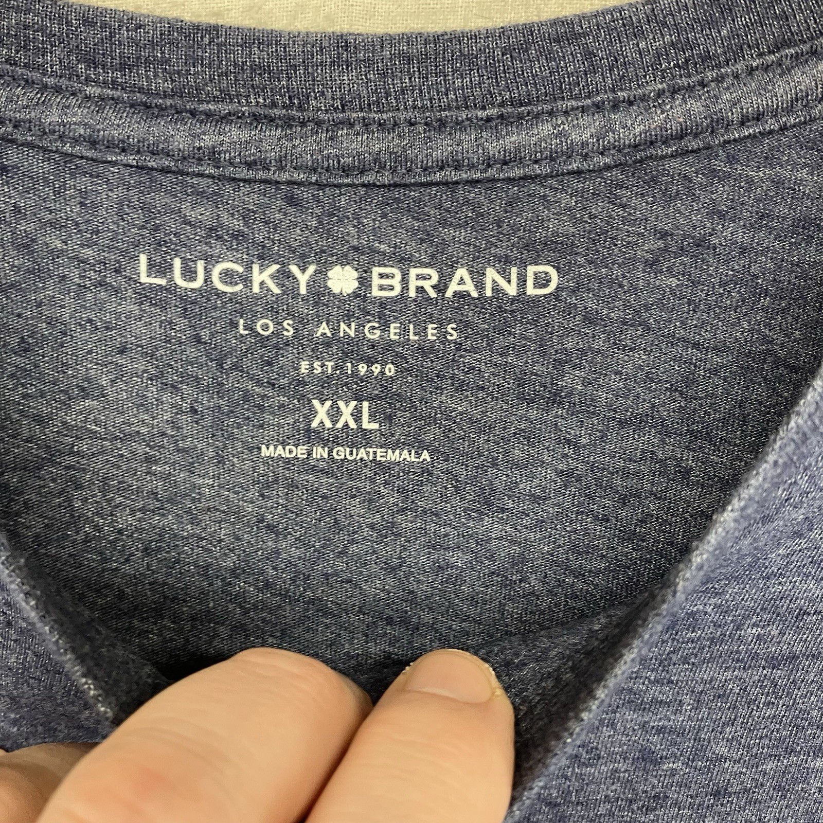LUCKY BRAND Mens Graphic T-Shirt Mens 2XL Retro 90s Front Logo Thin Lightweight gallery