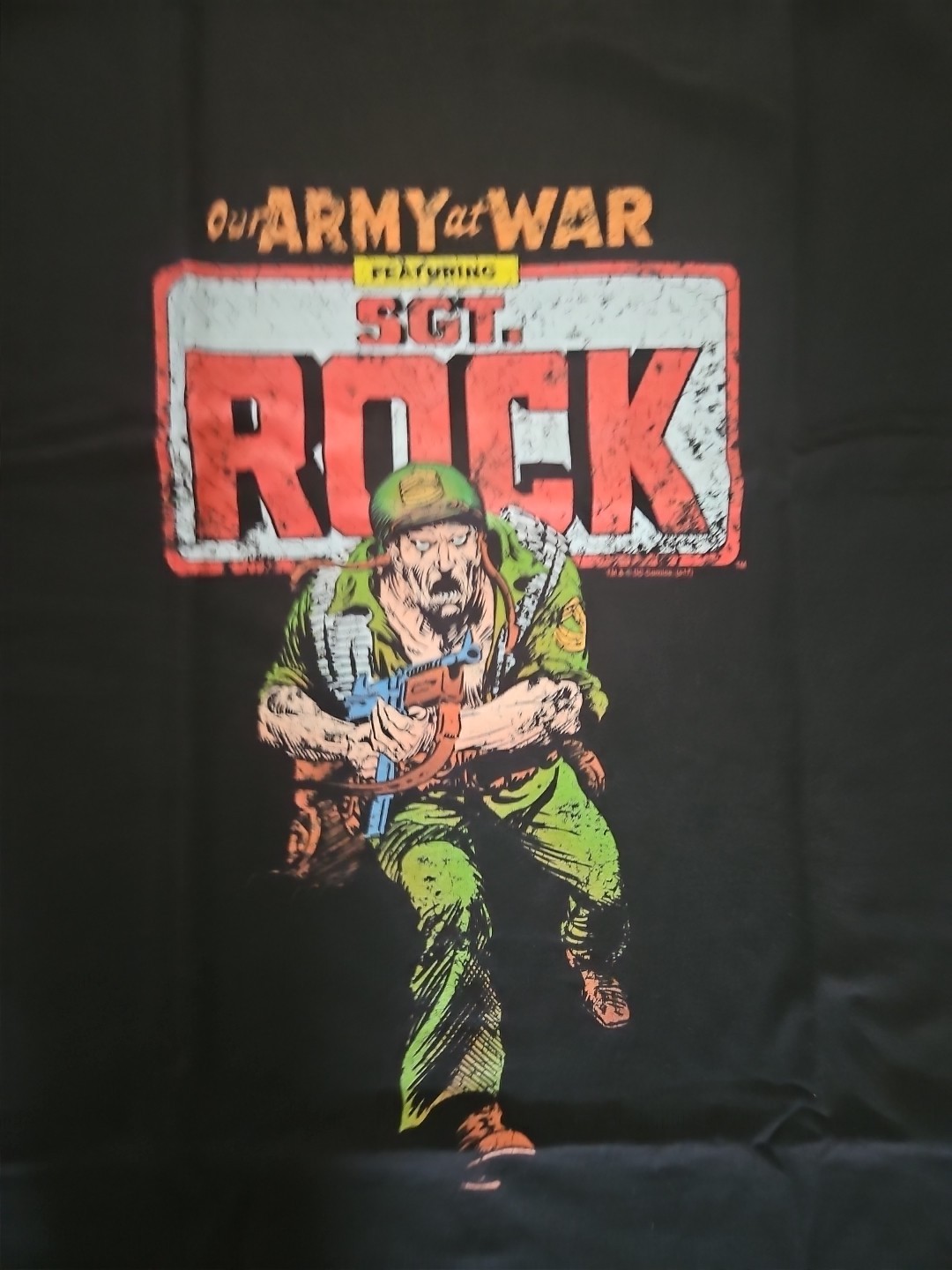 Sgt Rock Our Army at War Men's T-Shirt Comic Book Tee Shirt XL NWOT gallery