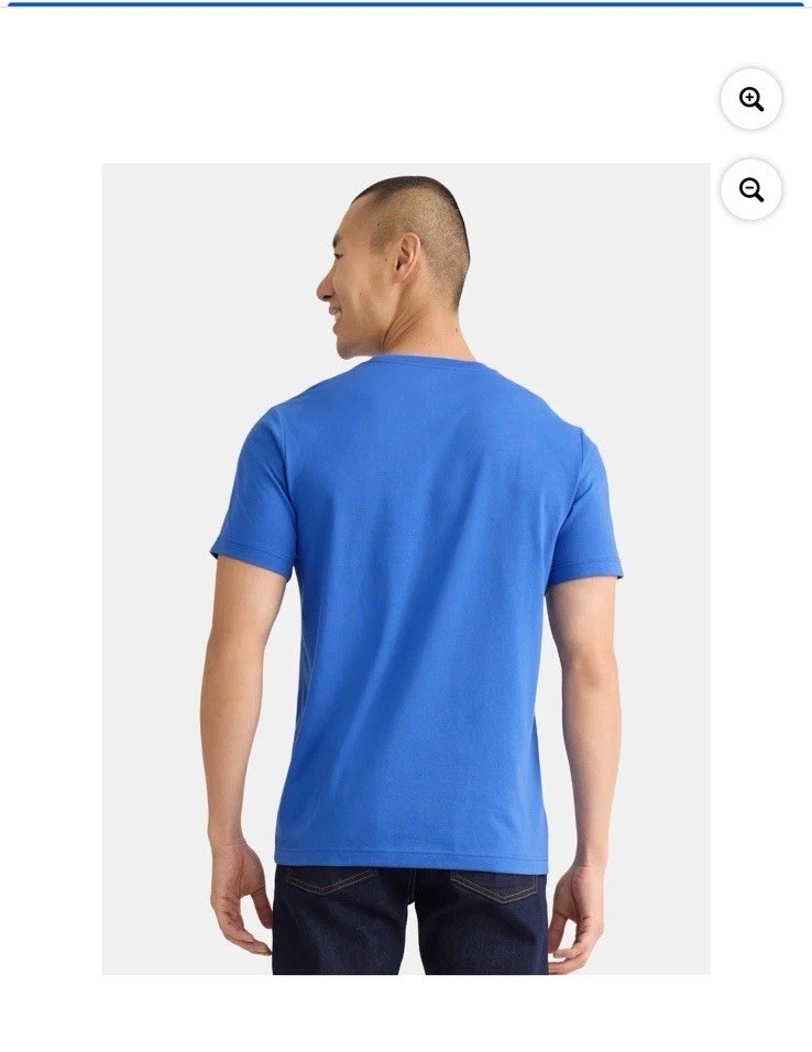 George Men's Royal Blue Crewneck Short Sleeves T- Shirt gallery