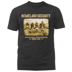 Native American Fighting Terrorism Since 1492 2nd Amendment Gun T-shirt