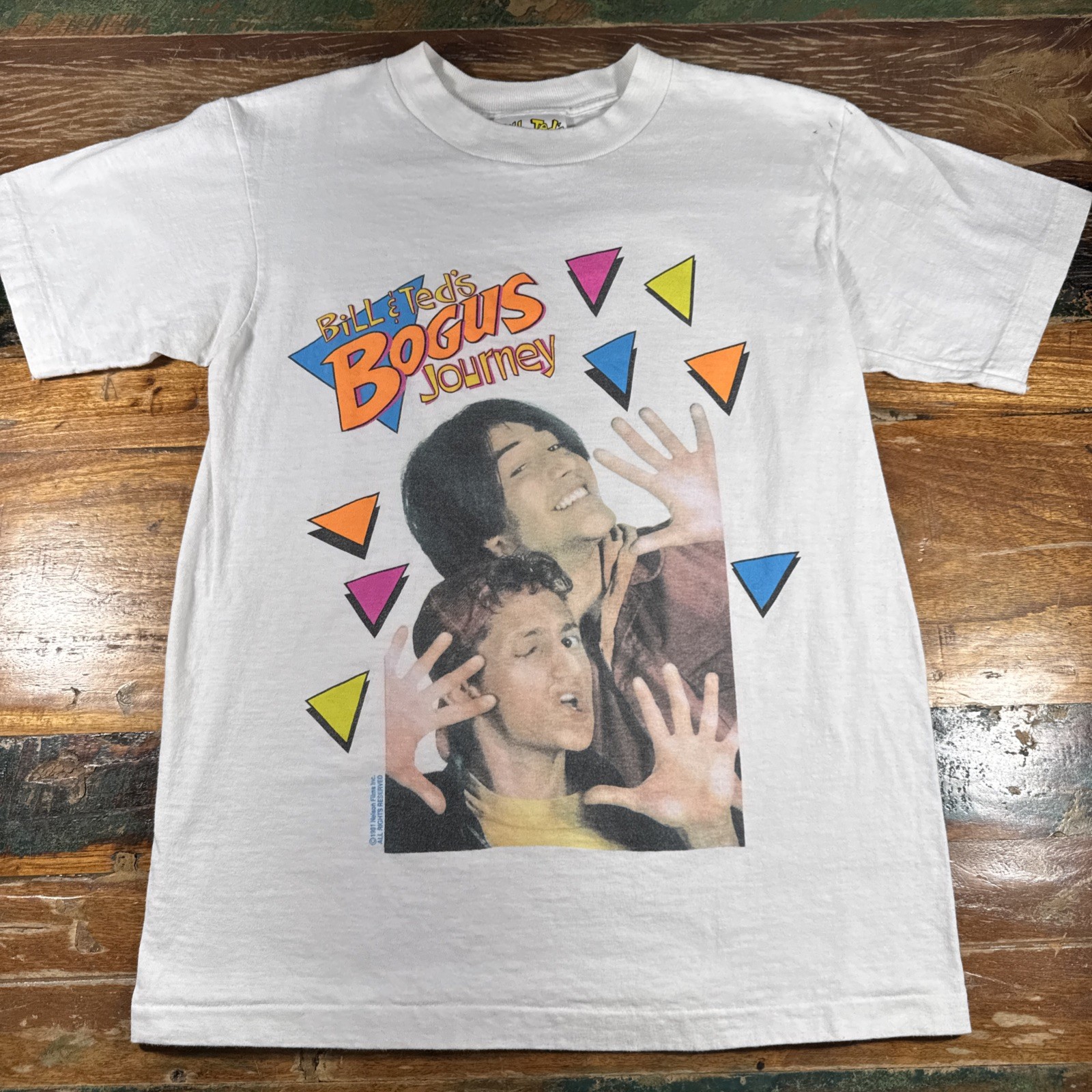 Vintage Bill & Ted Bogus Journey Promo T-Shirt Medium Single Stitch 90s Movie T