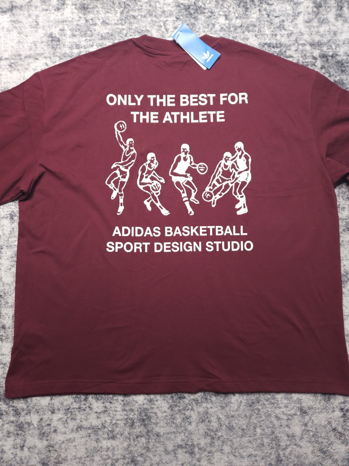 NEW Adidas Originals Basketball Design Studio T-Shirt Men’s Size XL Shadow Red