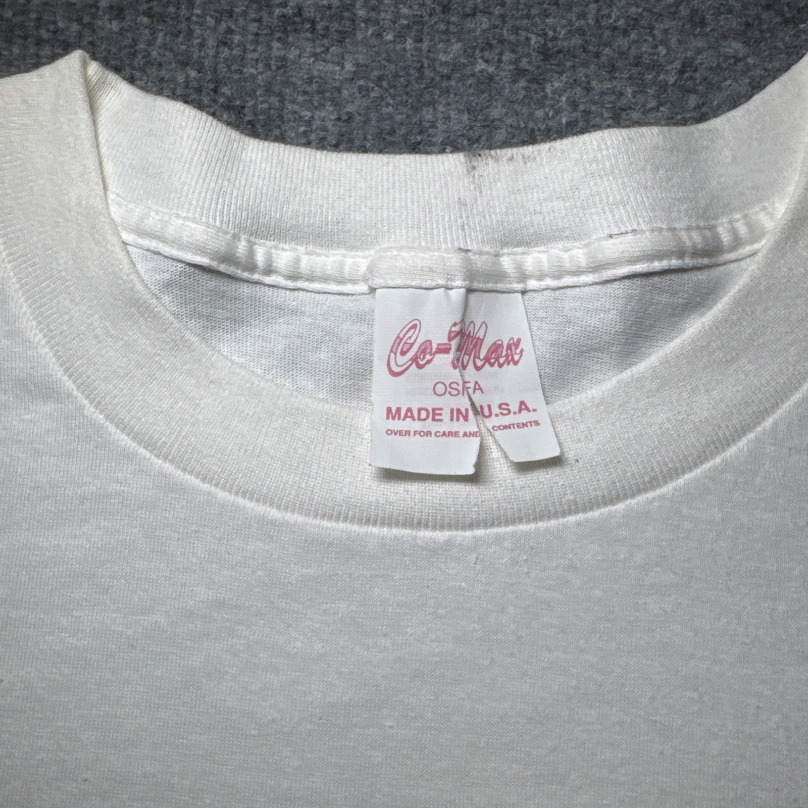 VTG Stress Confusion Funny Quote T Shirt 90s White OSFA Oversized Single Stitch gallery