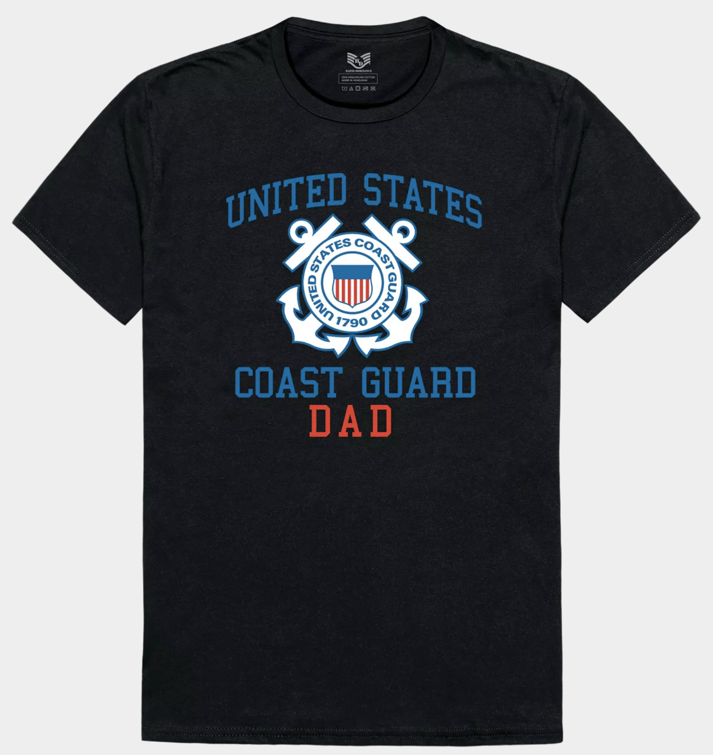 USCG United States US Coast Guard DAD Patriotic Tee Shirt S M L XL XXL