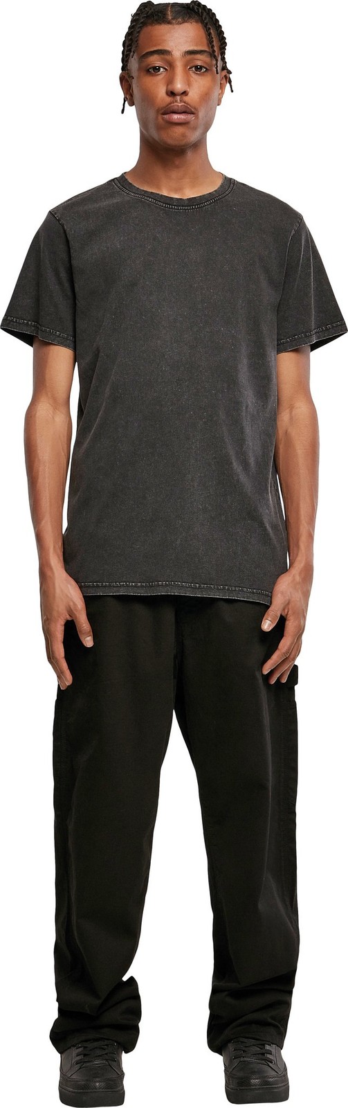 Acid Washed Round Neck Tee| Men's Urban style Crew Neck Relaxed Fit T-shirt gallery
