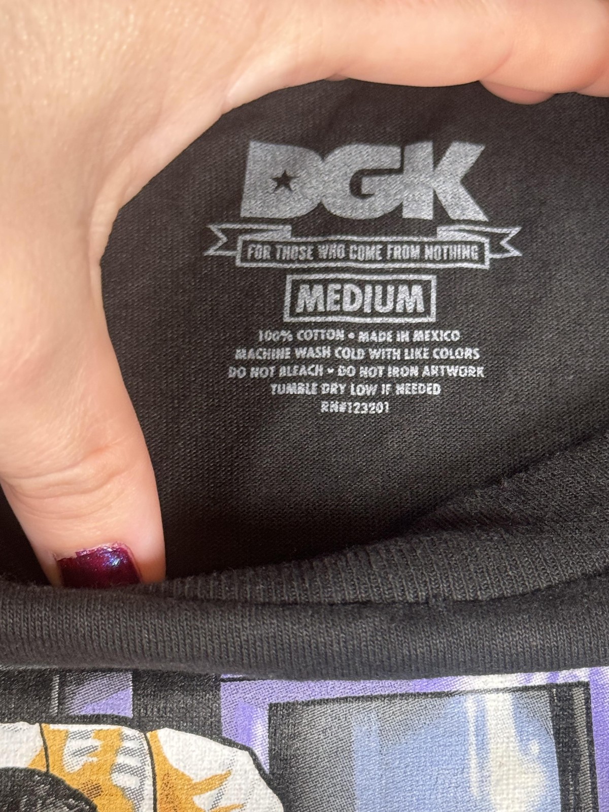 DGK Shirt Mens Medium Black Graphic Tee Streetwear Skateboarding Cotton GTA gallery