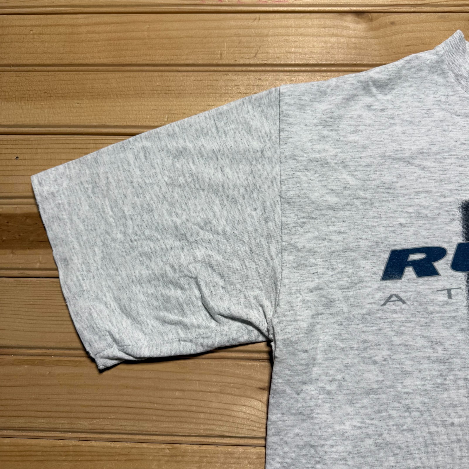 Vintage 90s Russell Athletic Big Logo Sportswear Graphic Heather Shirt USA Large gallery