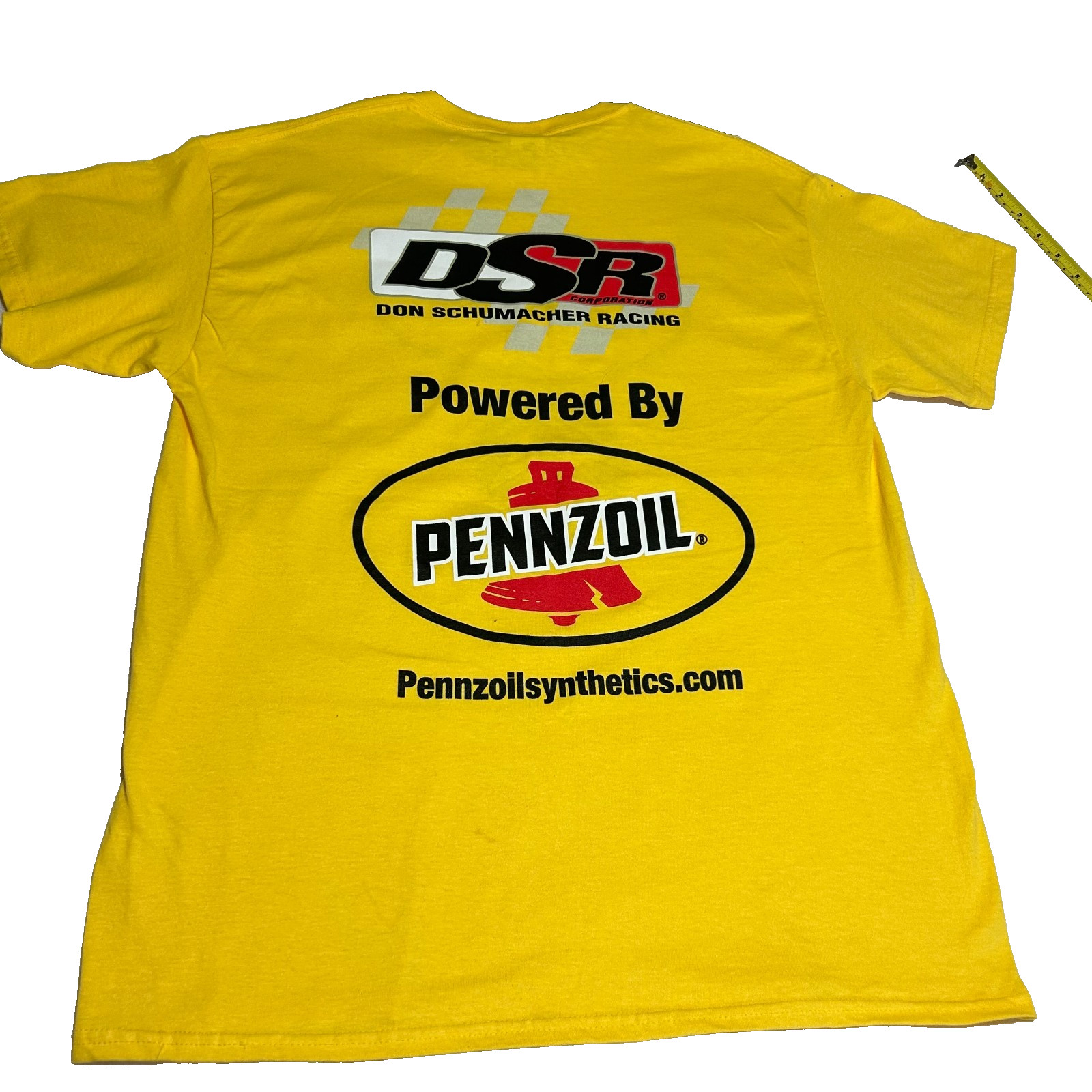 PENNZOIL Racing Don Schumacher Mopar Motorsports T-Shirt Yellow Men's Size LG gallery