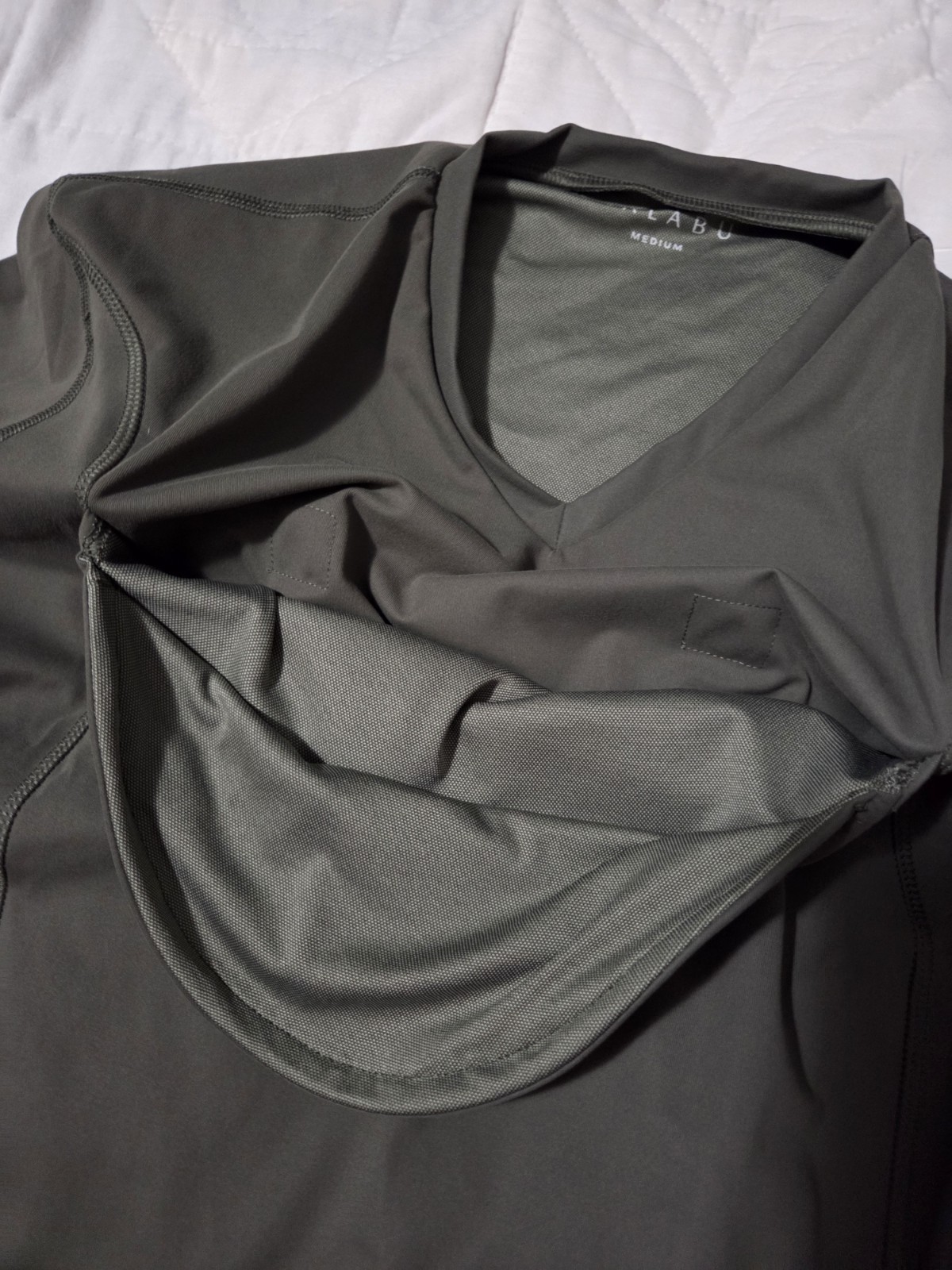 Mens Lalabu Long Sleeve Dad Shirt Baby Carrier Shirt Size Medium Green gallery