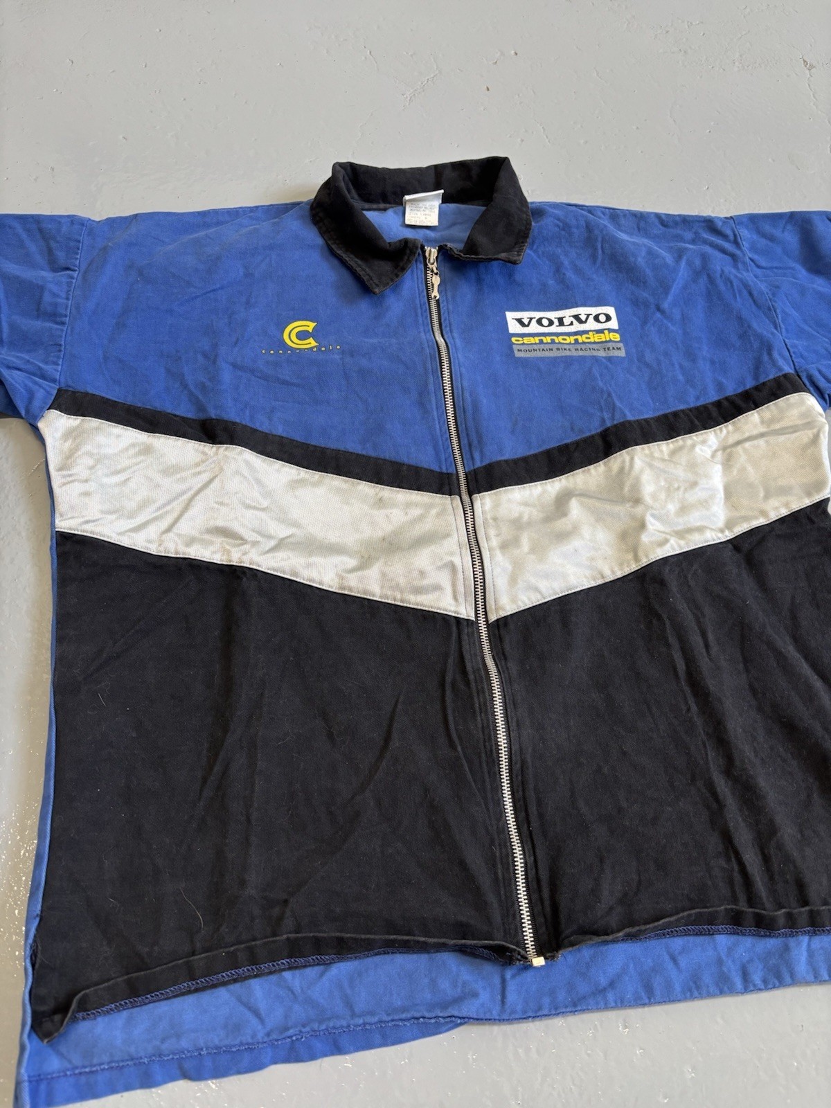 Vintage 90s Volvo Cannondale Mountain Bike Racing Teams Zip up Shirt Men’s Large gallery