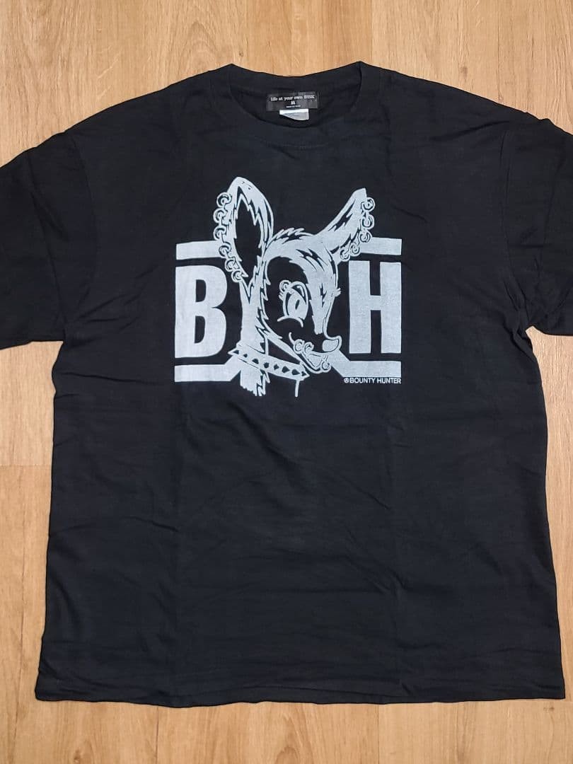 BOUNTY HUNTER x RISK Collab T-Shirt Black XL Harajuku Punk Rock Graphic Rare gallery