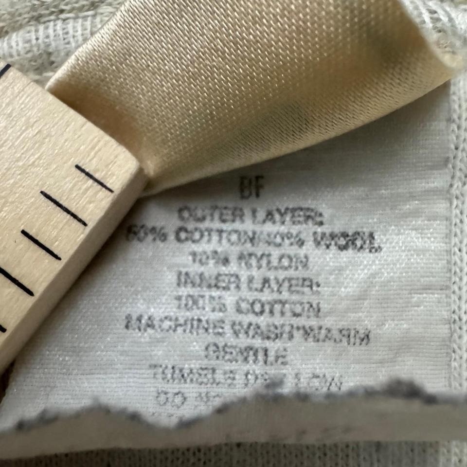 Vintage LL Bean Two Layer Wool Blend Henley River Driver's Shirt XL gallery