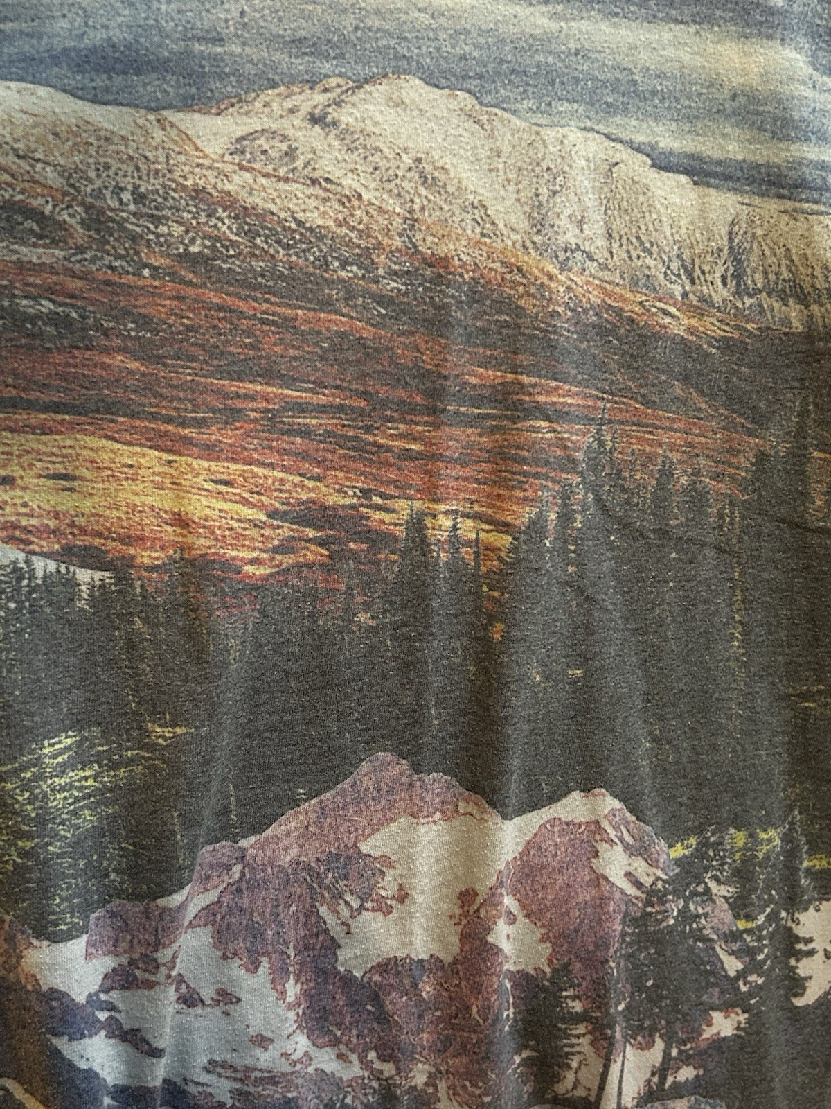 Mountains T-shirt Sz L Life Clothing Co. Nature Abstract Art Cool Stylish Modern gallery