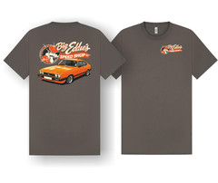 Orange MK3 Ford Capri Personalised T Shirt Add Your Registration Retro Classic