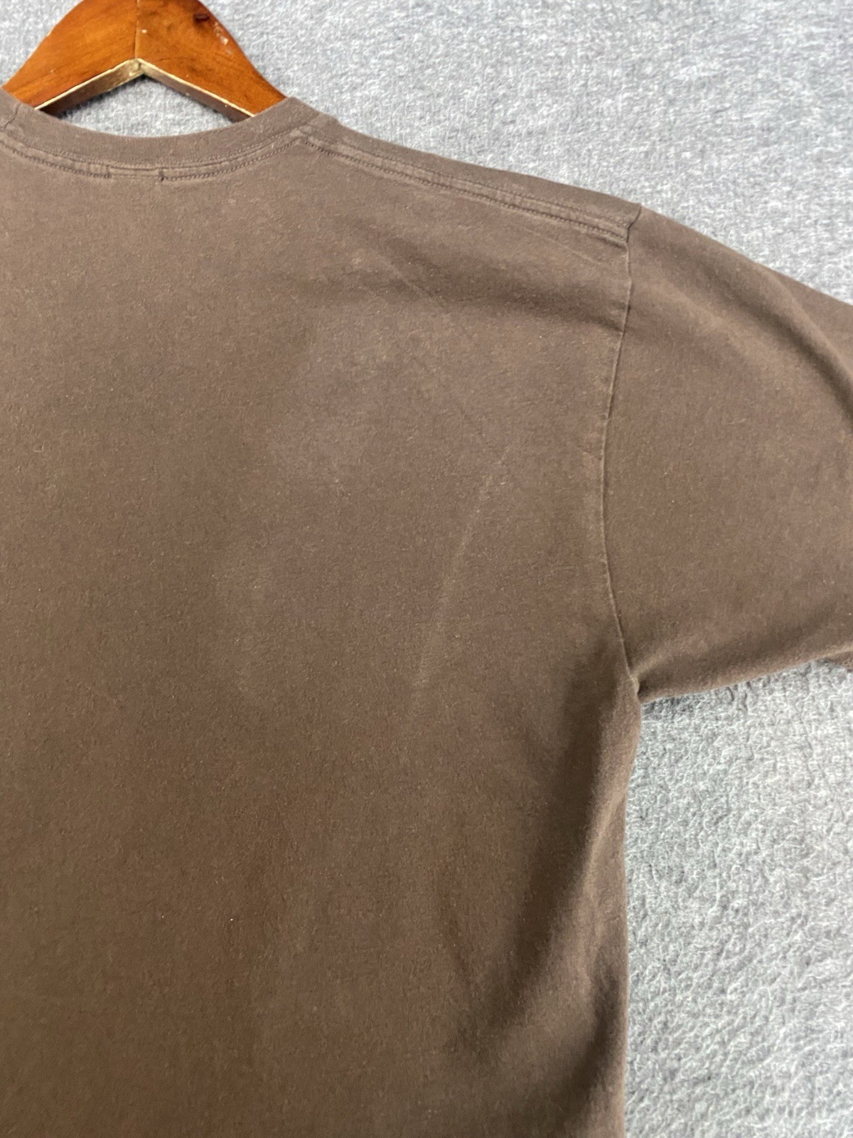 SEE PICS Jimi Hendrix Gold Foil Graphic Tshirt Guitar Brown Mens Large Tee Shirt gallery