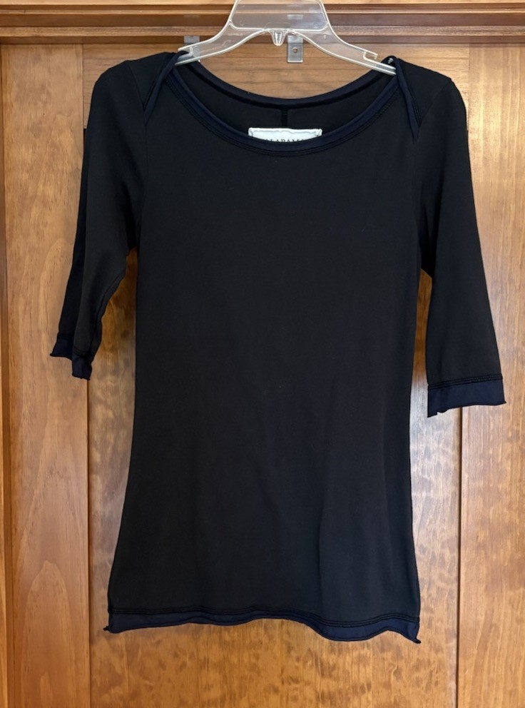 Alabama Chanin Scoop neck, 3/4 sleeve Shirt, Women’s Medium gallery