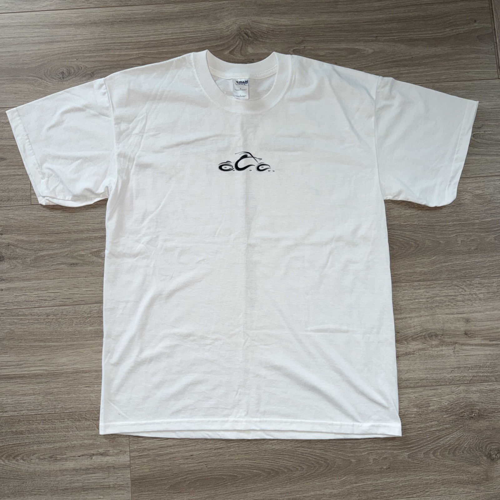Vintage Y2K OCC Orange County Choppers Sword Mens White Shirt L READ Singed?