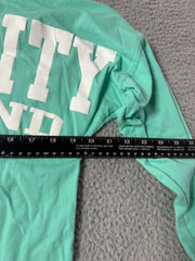 Exist Long Sleeve Green White Graphic Ocean City Maryland Cotton T Shirt Size S