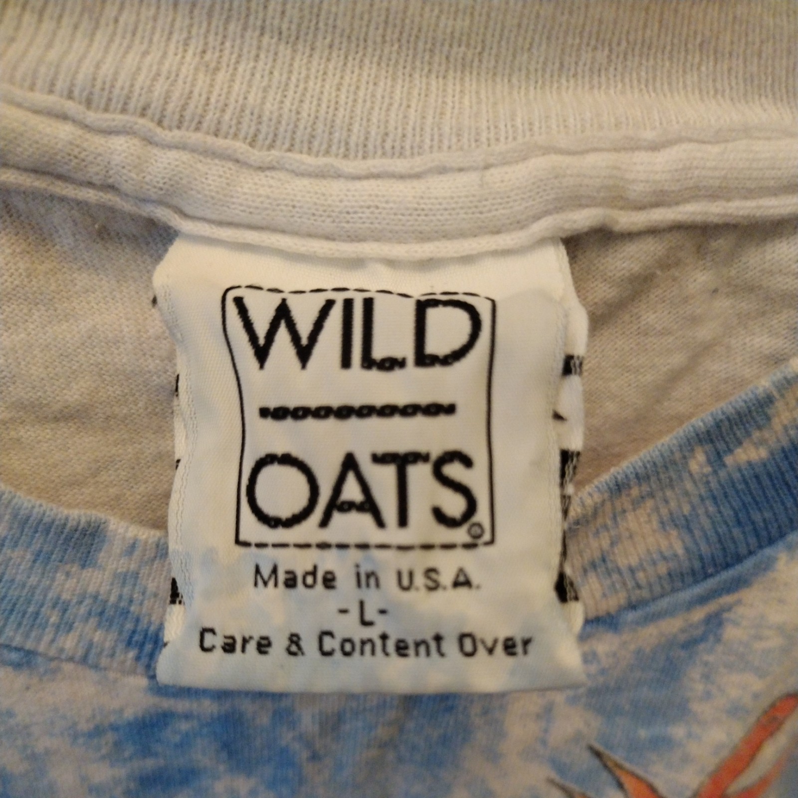 THE CURE Vintage 1992 Single Stitch AOP Tour Tshirt Double Sided Wild Oats Tag gallery