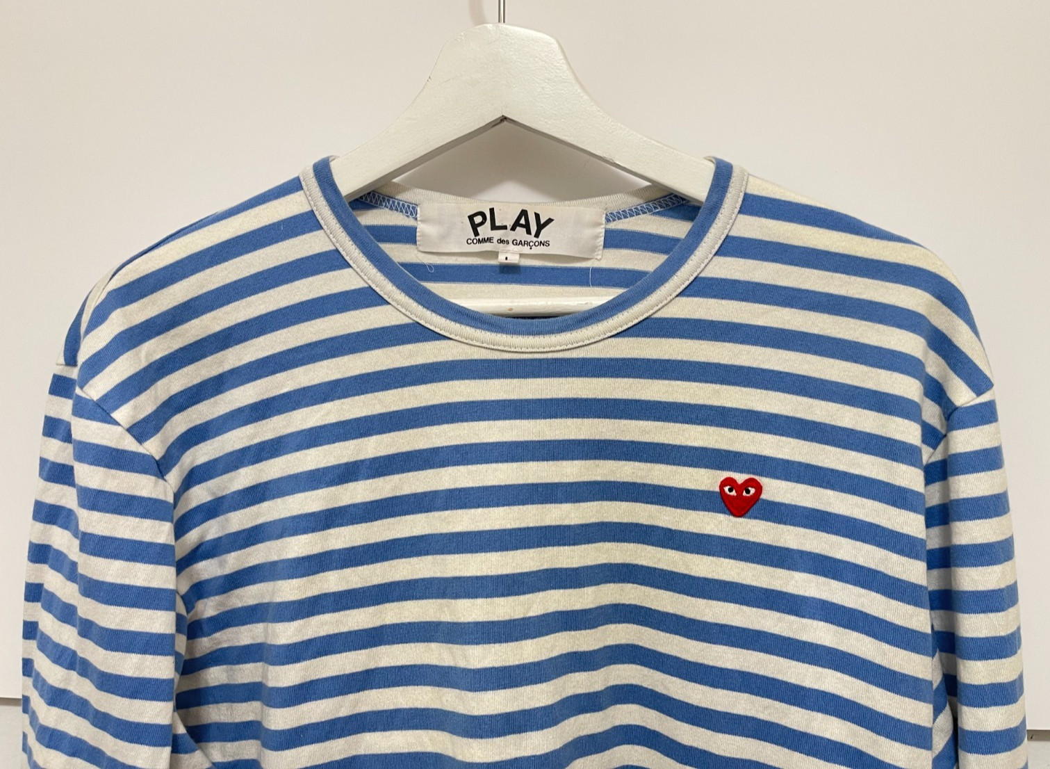 COMME des GARCONS PLAY Mariner Striped LS Tee Shirt Mens L (Fits Medium) Japan gallery