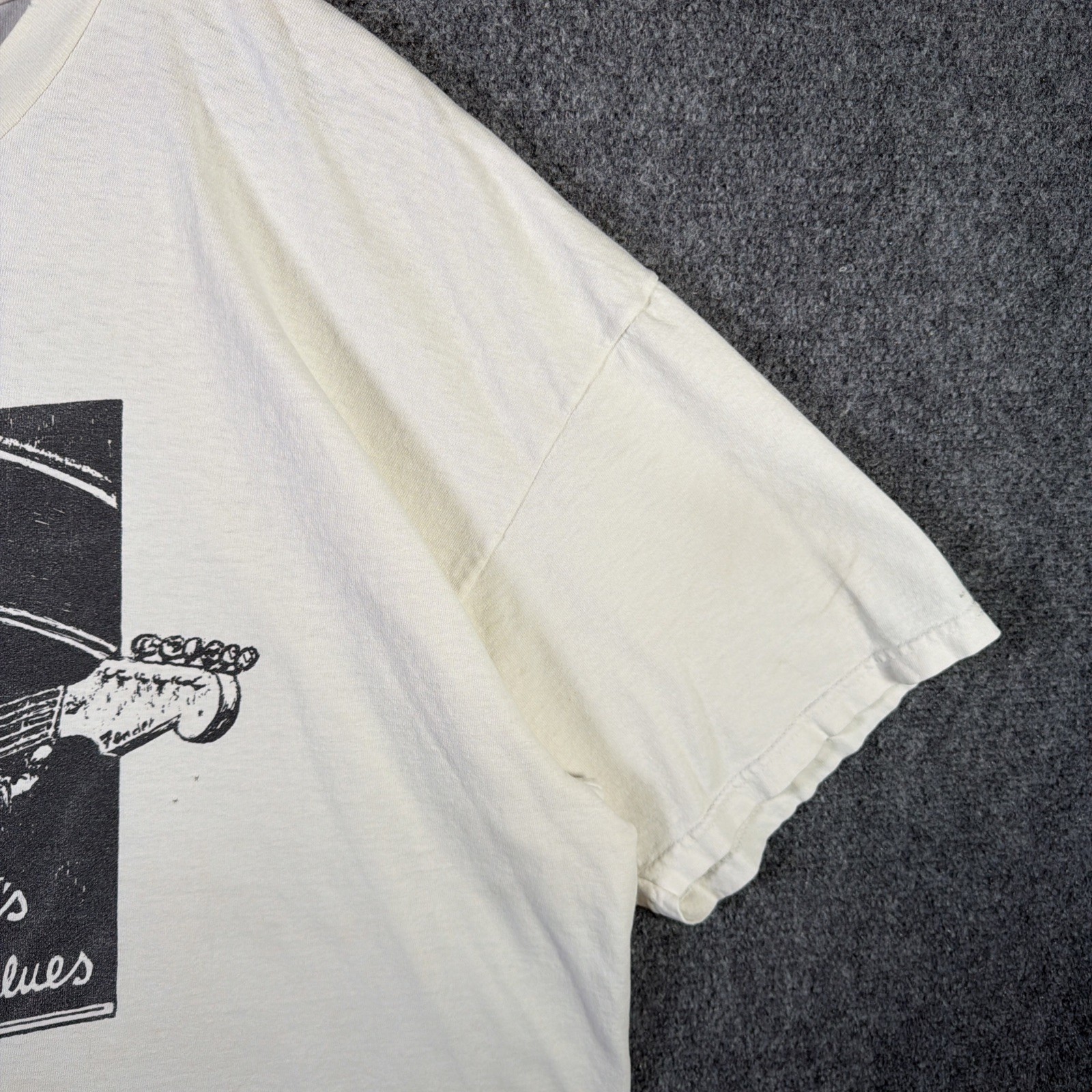 Vintage Antones Shirt Mens XL White 90s Home Of The Blues Portrait Art Jazz USA gallery