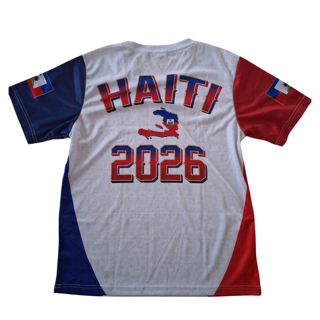 Haitian Flag Shirt Haiti Pride Graphic T-Shirt Unisex White Tee S-XL gallery