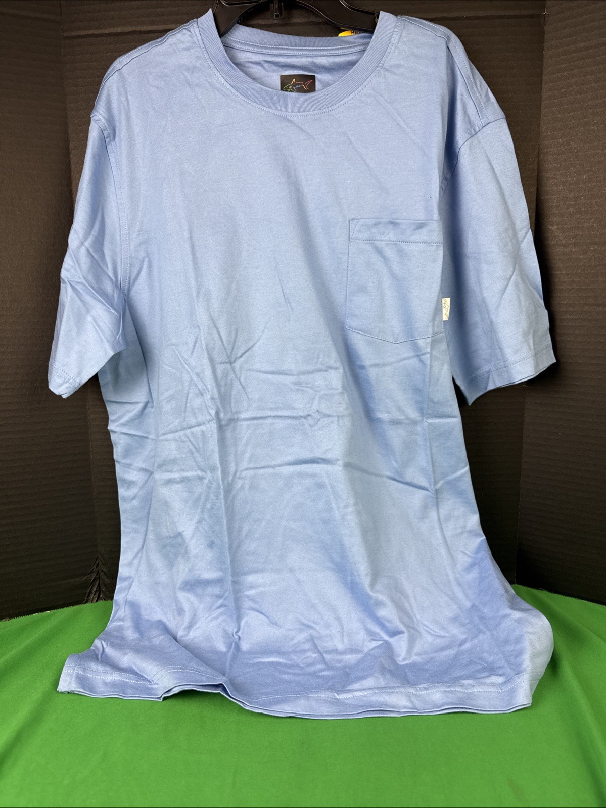 Greg Norman Pocket Tee Size M Light Blue gallery