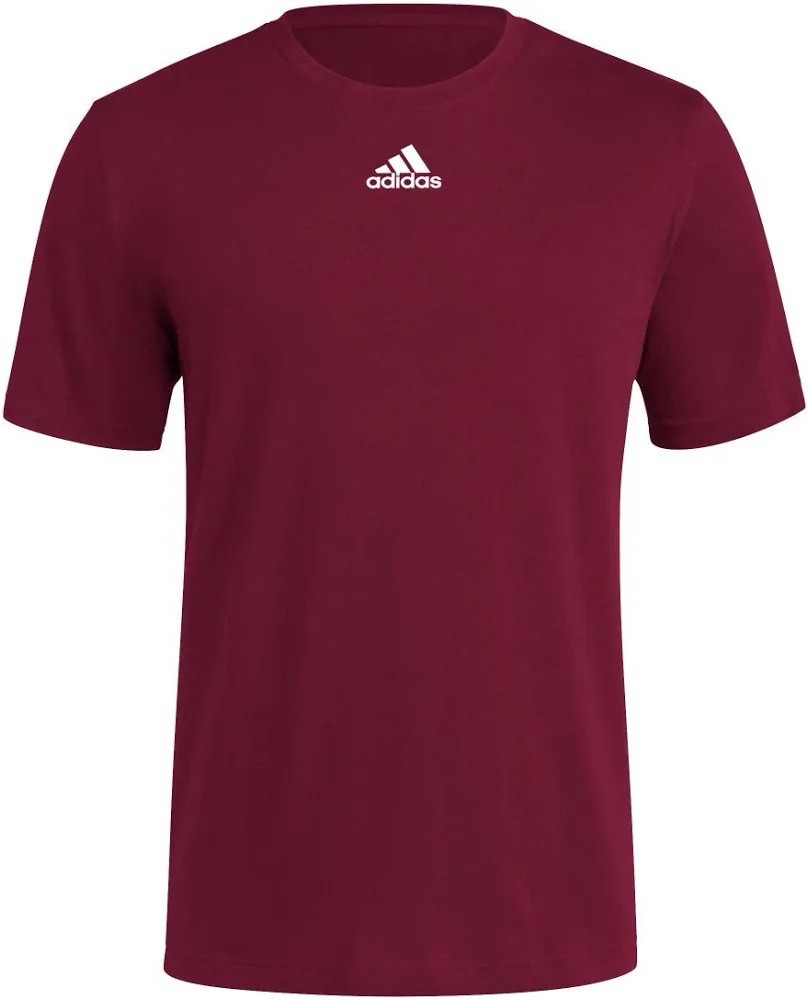 Adidas Mens Fresh Short Sleeve Cotton Tee Maroon HG0707 Men’s Size 2XL - NWT gallery