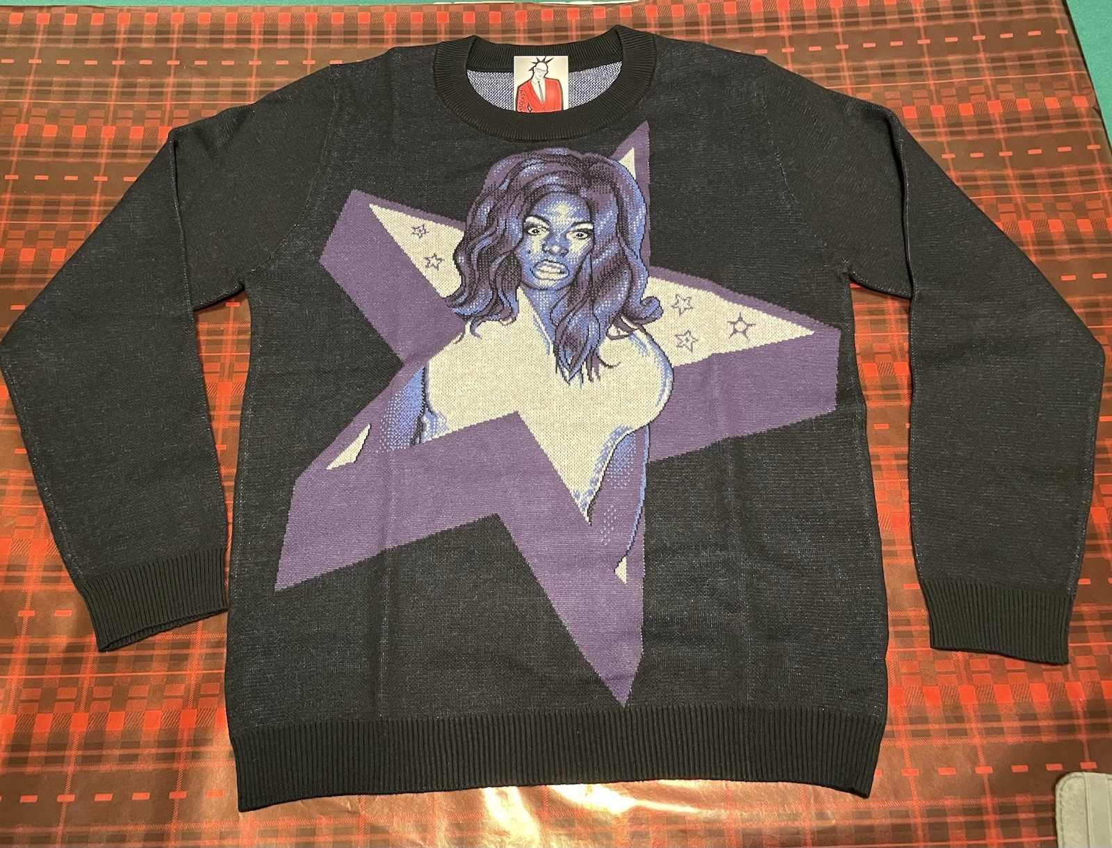 Mona Foot Sweater Cotton / Poly Blend Gay Drag Icon Nashom Wooden East Village gallery
