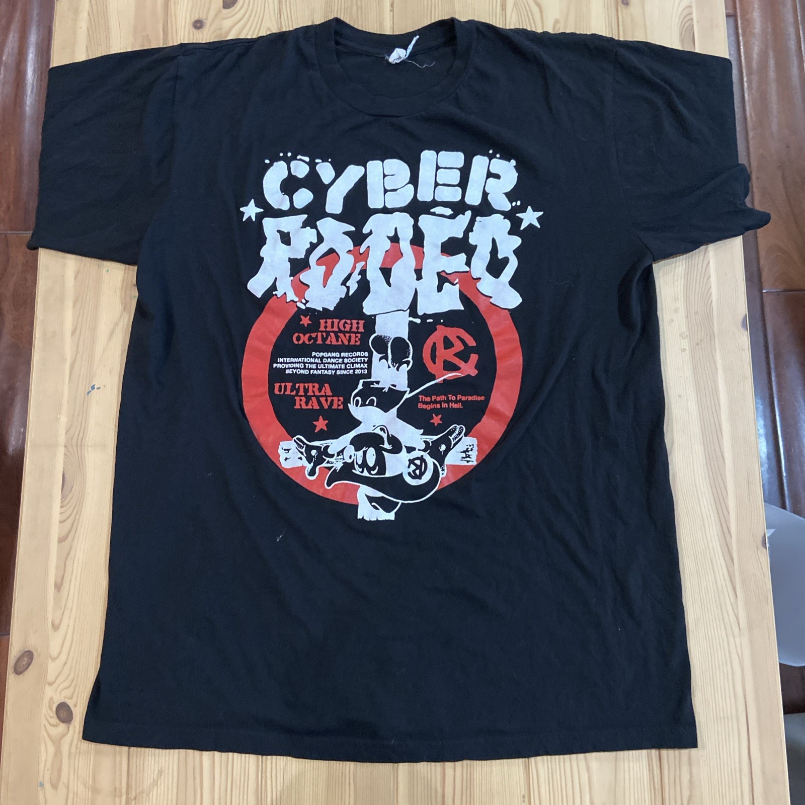 Cyber Rodeo Underground Rave EDM T Shirt Large gallery