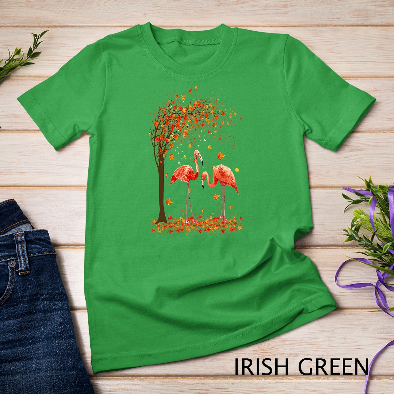 It's Fall Y'all Flamingo Thanksgiving Halloween Funny Unisex T-shirt gallery