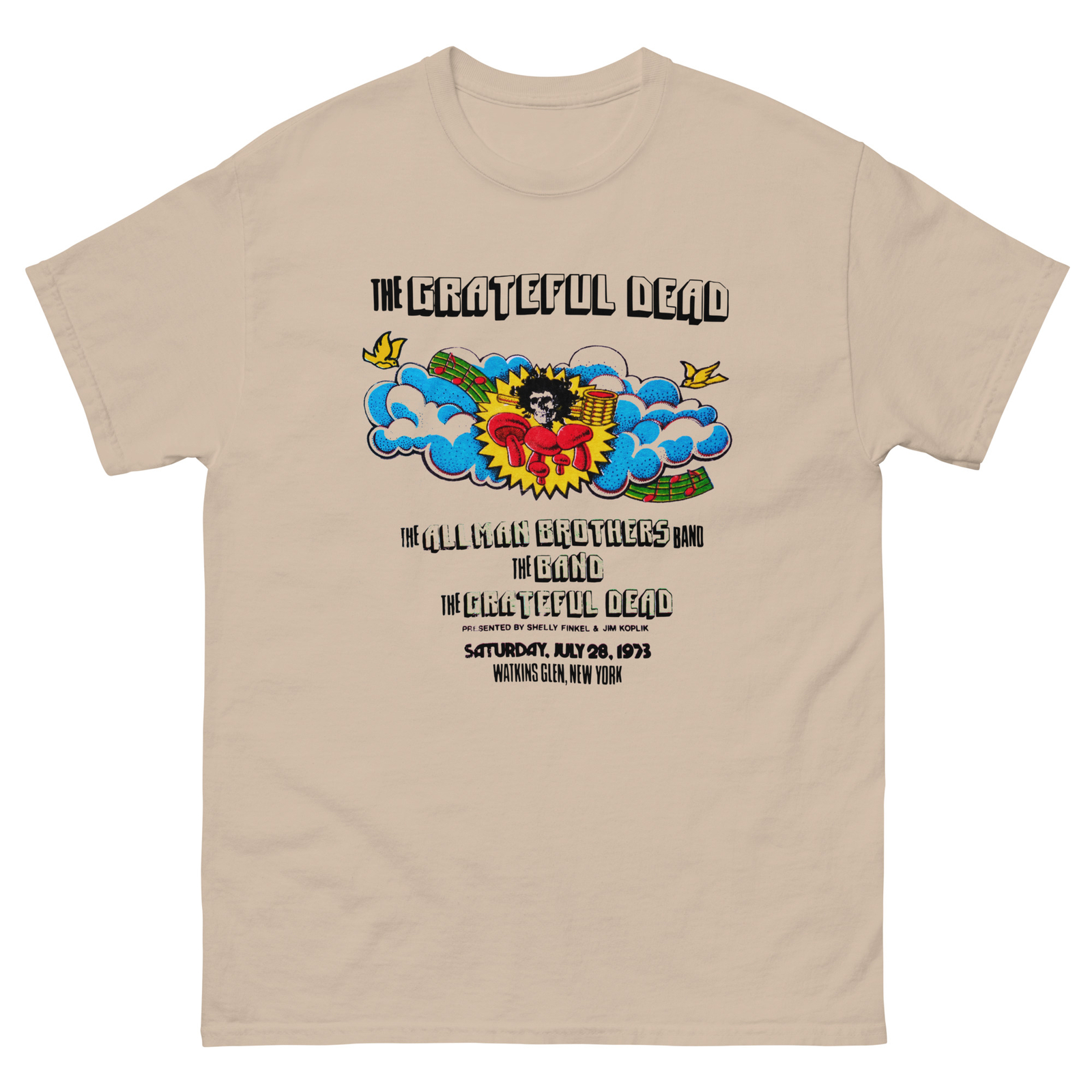 Grateful Dead Watkins Glen Bootleg Reproduction Unisex classic tee S-3X