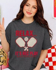 Relax It’s Rec Play Pickleball Funny Pickleball Gift, Vintage Pickleball T-Shirt