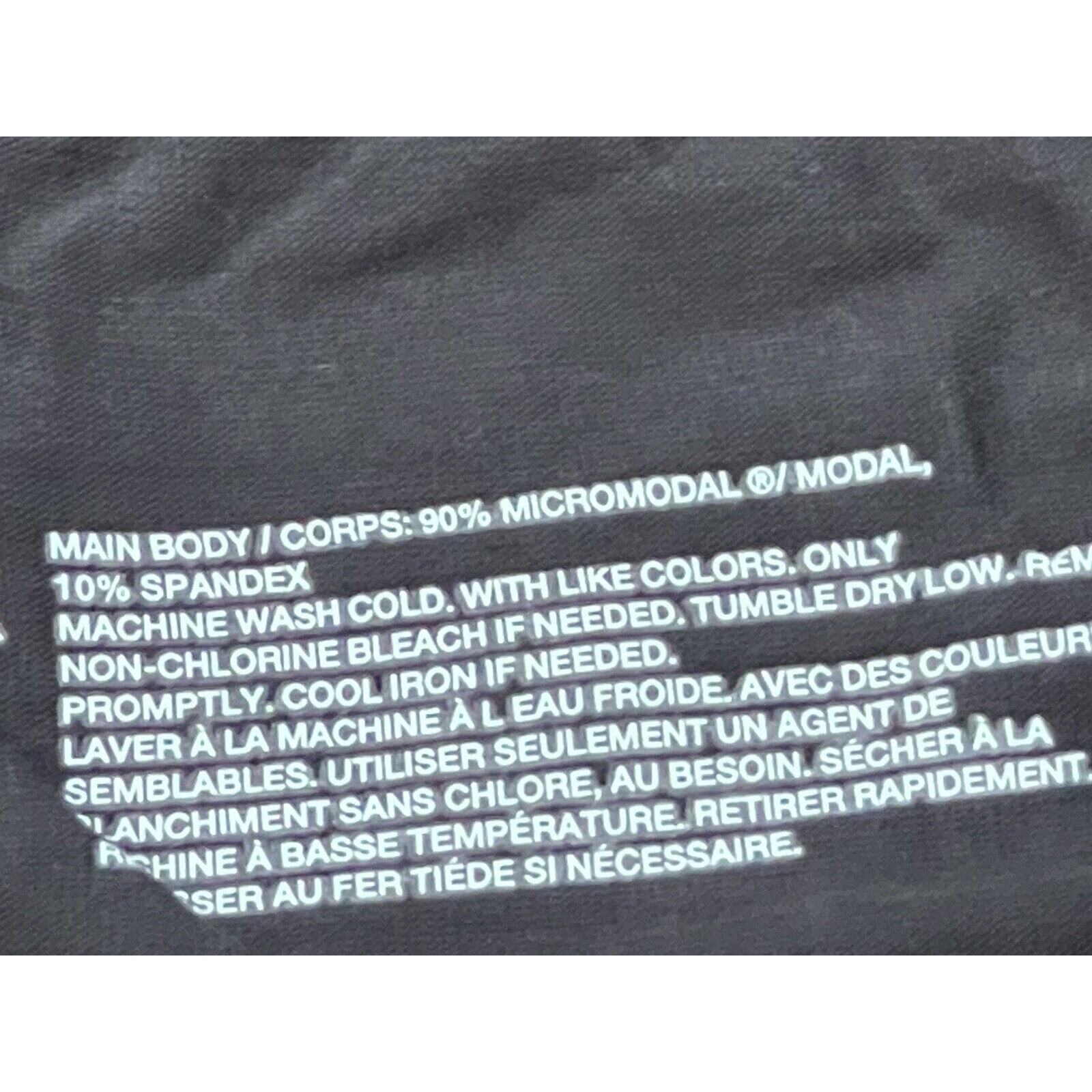 Zella Crewneck Micro modal Spandex Short Sleeve Men T-Shirt Black Size XL gallery