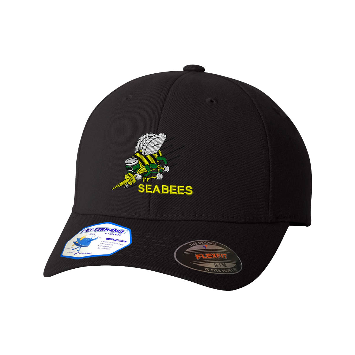 Flexfit Hats for Men & Women Seabees Embroidery Polyester Dad Hat Baseball Cap gallery