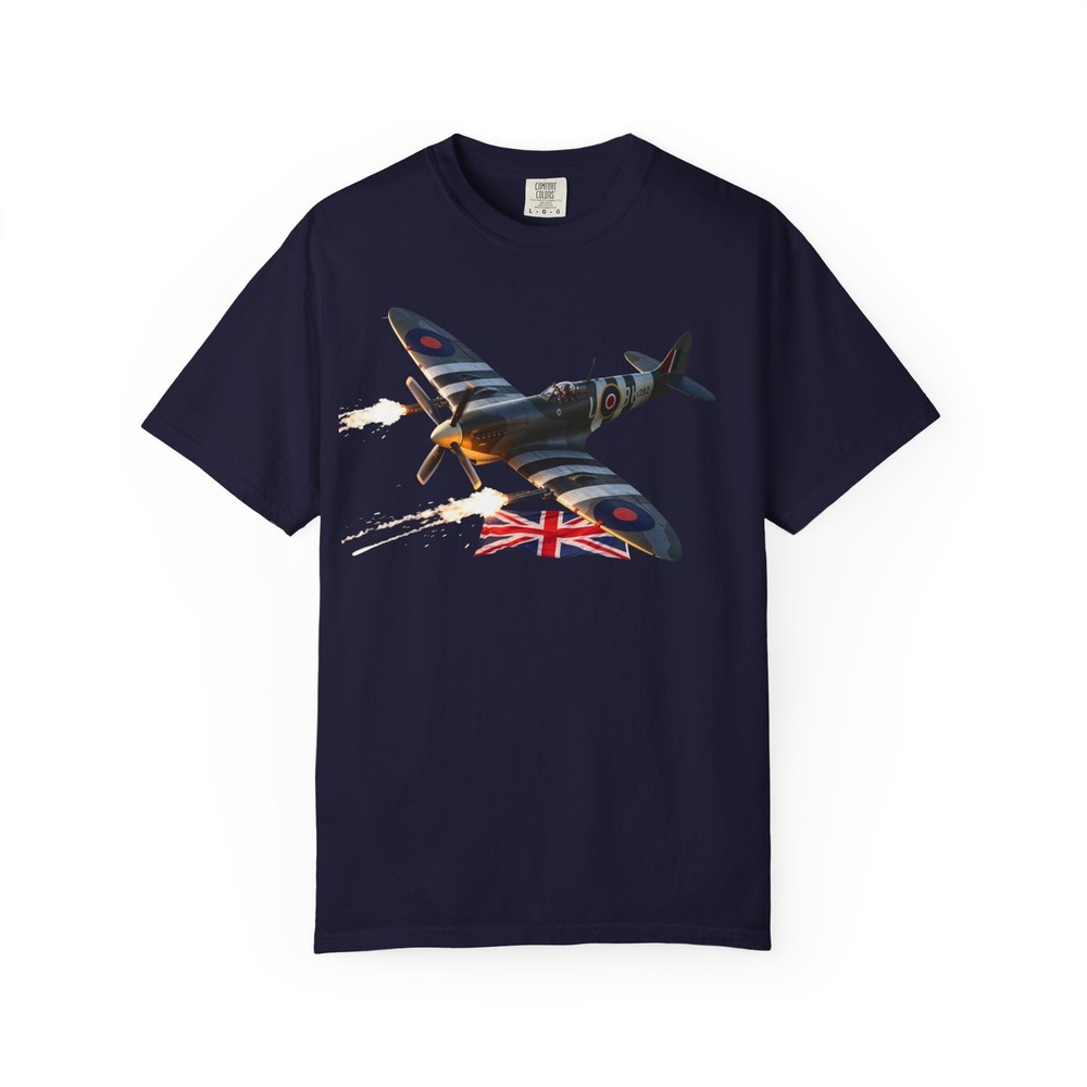 D-day Spitfire Classic WW2 fighter T-Shirt t.Different colours available..