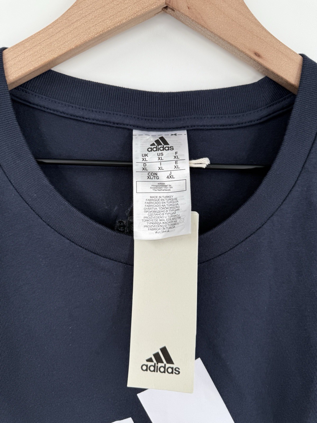 NEW Adidas Premium Print Shirt Men's XL Blue Multisport Logo Graphic Print Tee gallery