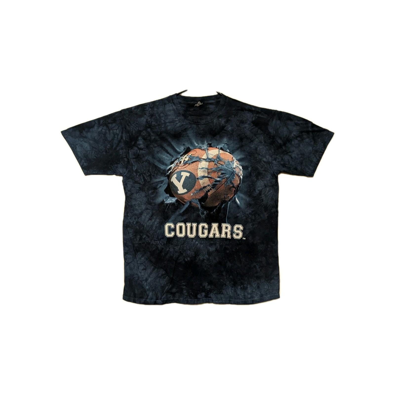 The Mountain Mens T-shirt Blue Cougars BYU Football Delta Tag XL #6184 gallery