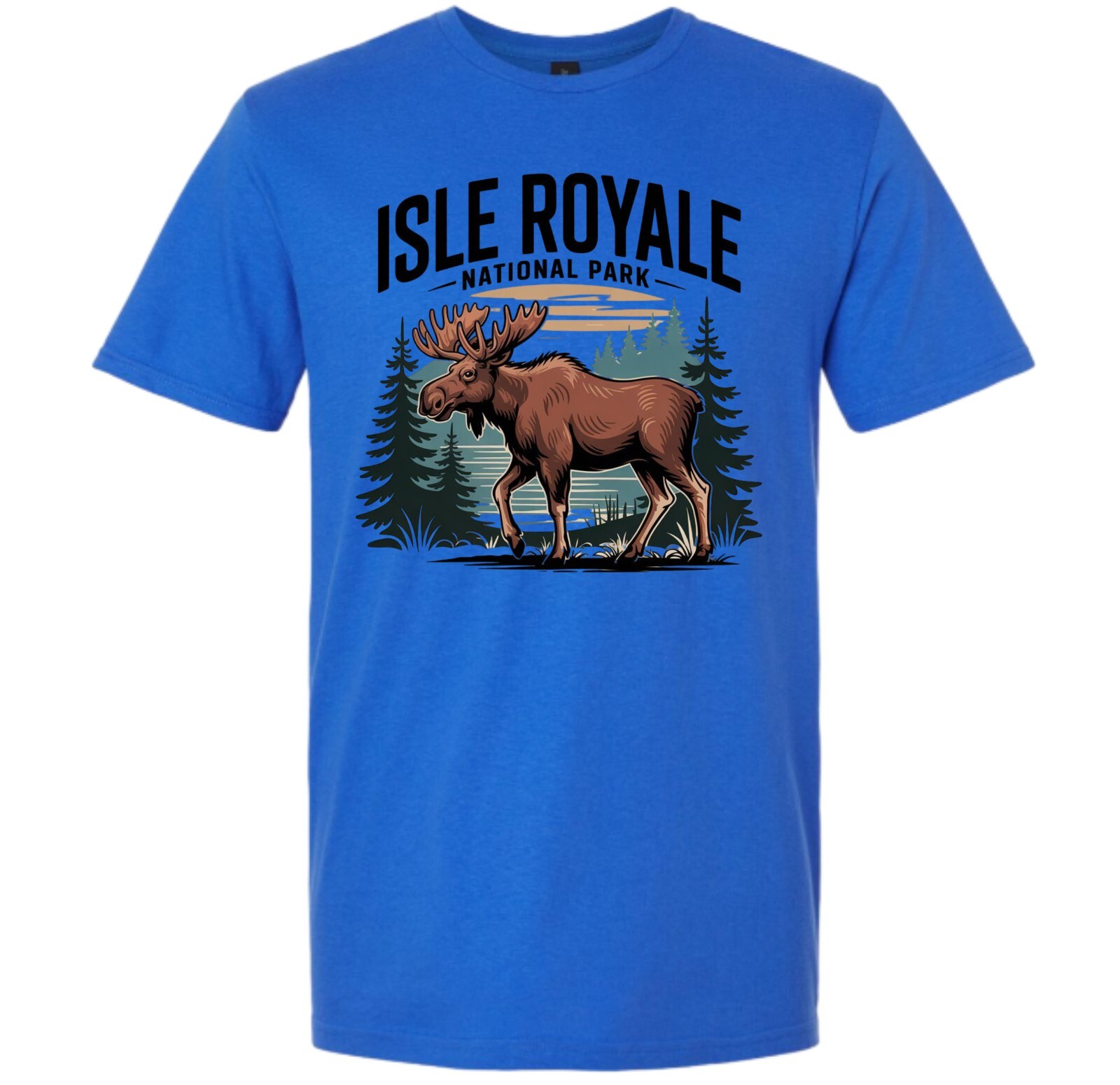 Isle Royale National Park T-Shirt Moose Nature Hiking Outdoors gallery