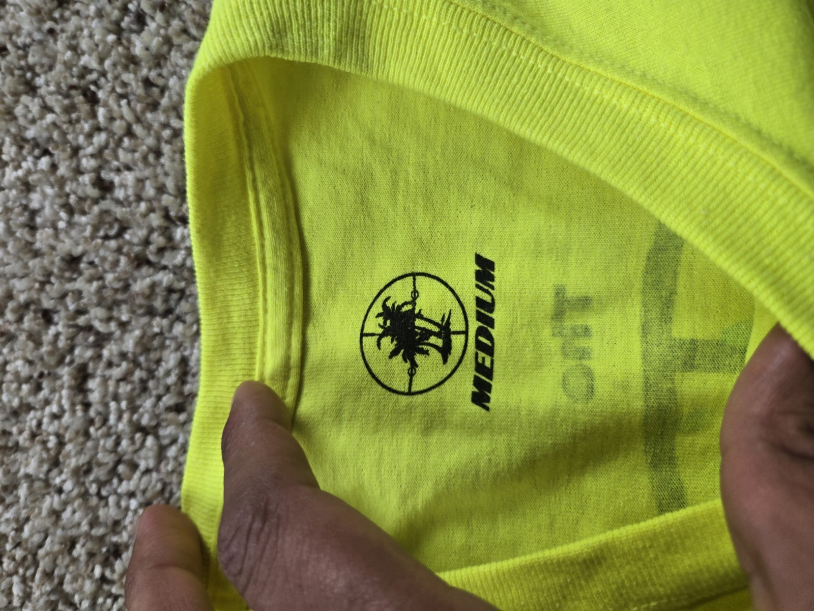 Drake 'Assassination Vacation T-shirt Medium Neon Yellow 2019 World Tour gallery