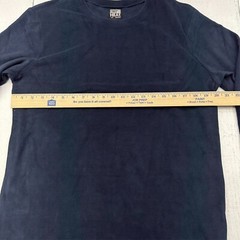 32 Degrees Heat Stormy Night Blue Long Sleeve Crew Neck Shirt Mens Size L NEW
