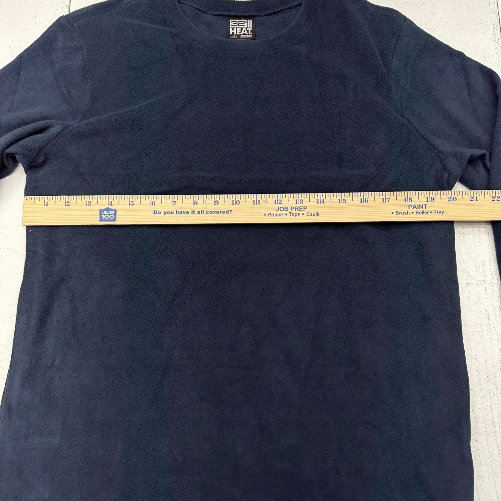 32 Degrees Heat Stormy Night Blue Long Sleeve Crew Neck Shirt Mens Size L NEW gallery
