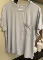 7DIAMONDS RELAXED POCKET TEE ICE BLUE SIZE XL